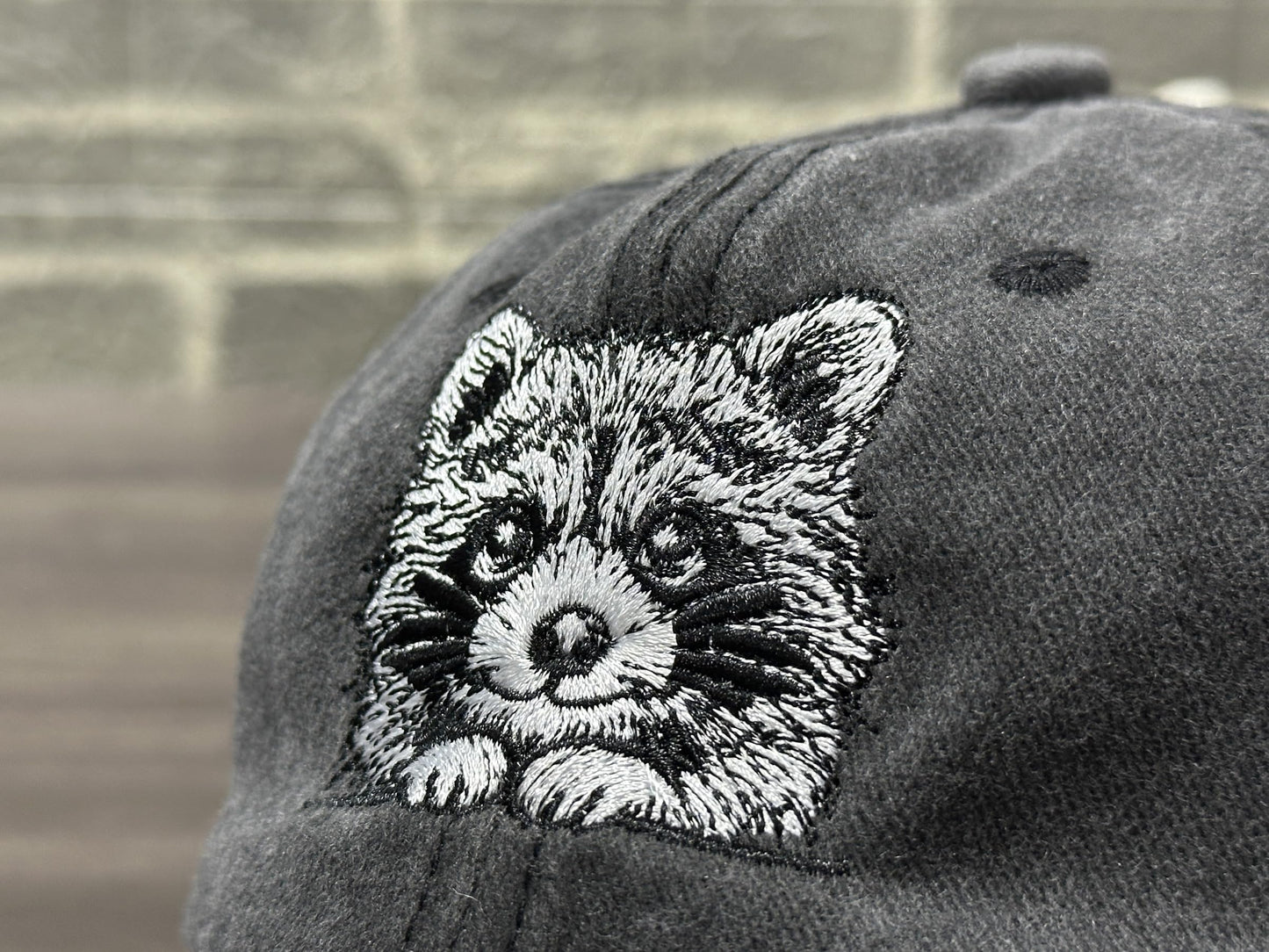 Horpe Raccoon Gifts for Kids, Child Racoon Hat for Forest Animal Party, Embroidered Baseball Cap for Boys and Girls