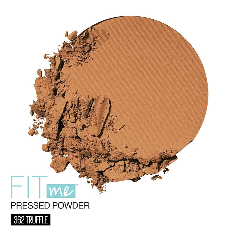 Maybelline Fit Me Matte + Poreless Pressed Face Powder - Truffle | 1 Count (Pack of 2)