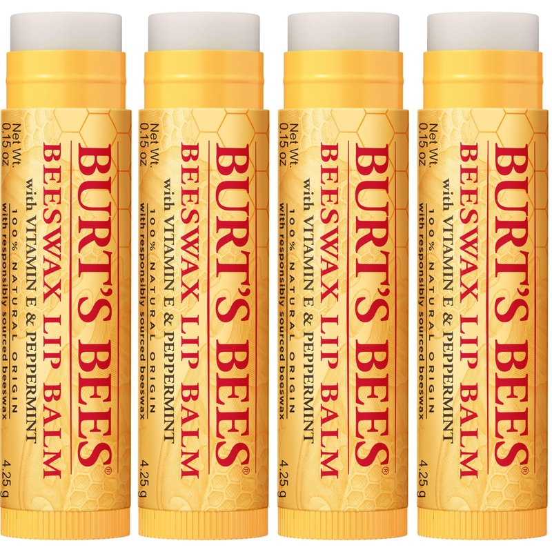 Burt's Bees 100% Natural Moisturizing Lip Balm (Original Beeswax) (Pack of 12)