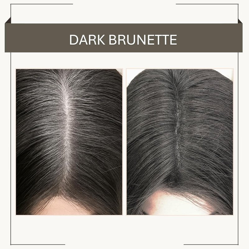 Joan Rivers Great Hair Day Root Touch Up Powder Duo - Thicker, Fuller Hair Solution | Dark Brunette