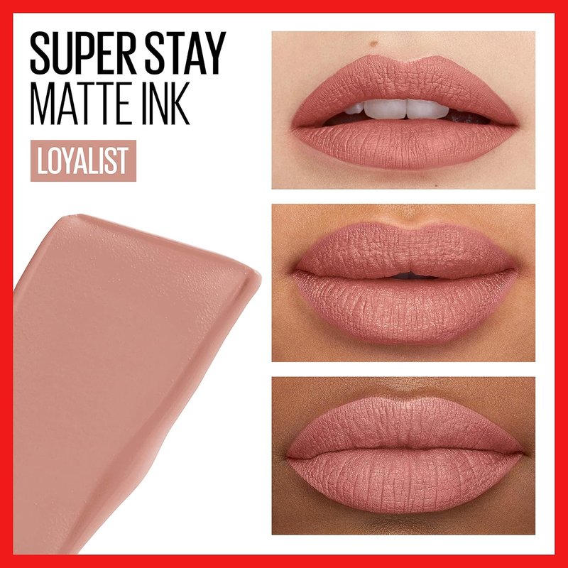 MAYBELLINE Super Stay Matte Ink Liquid Lipstick - Long Lasting Color | Up to 16H Wear in Loyalist & Dreamer Shades