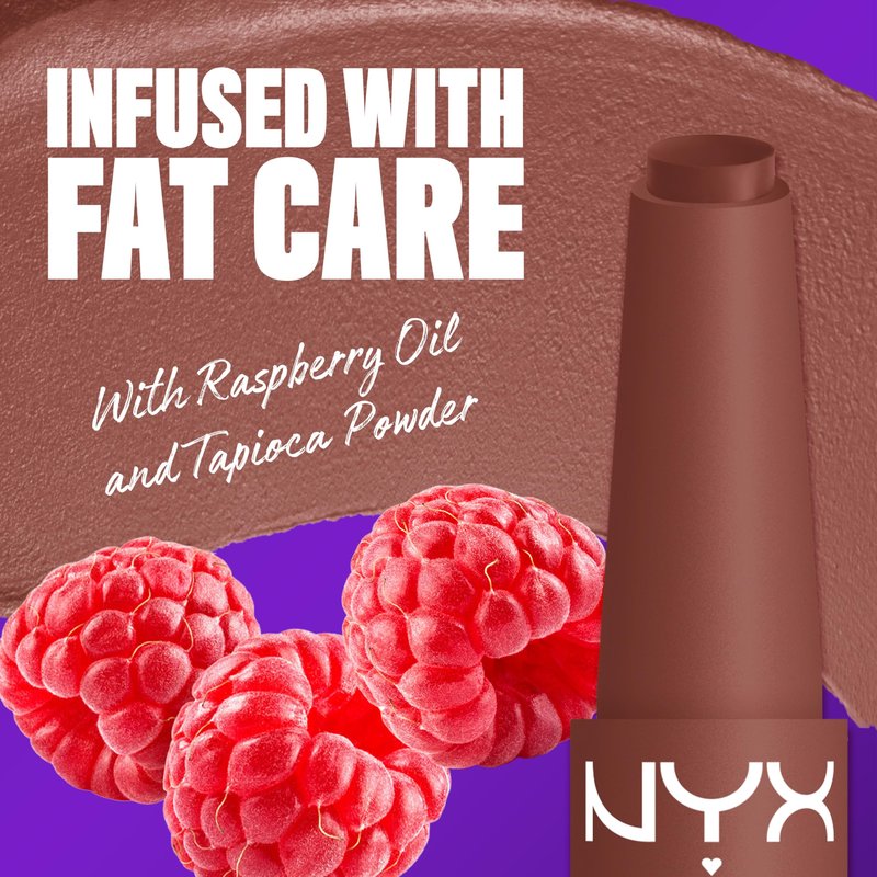 NYX PROFESSIONAL MAKEUP Fat Matte Lipstick, Pigmented, Smoothing, & Non-Drying Lip Crayon, Long Lasting Lip Makeup, Vegan & Cruelty Free - Toasty Taupe (Greige)