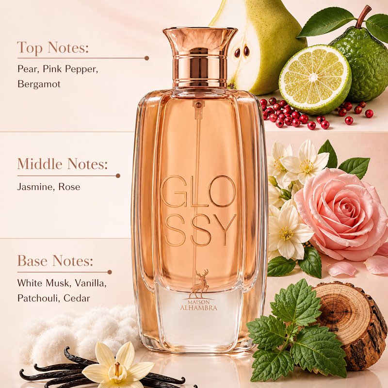 Glossy by Maison Alhambra for Women - 3.4 oz EDP Spray