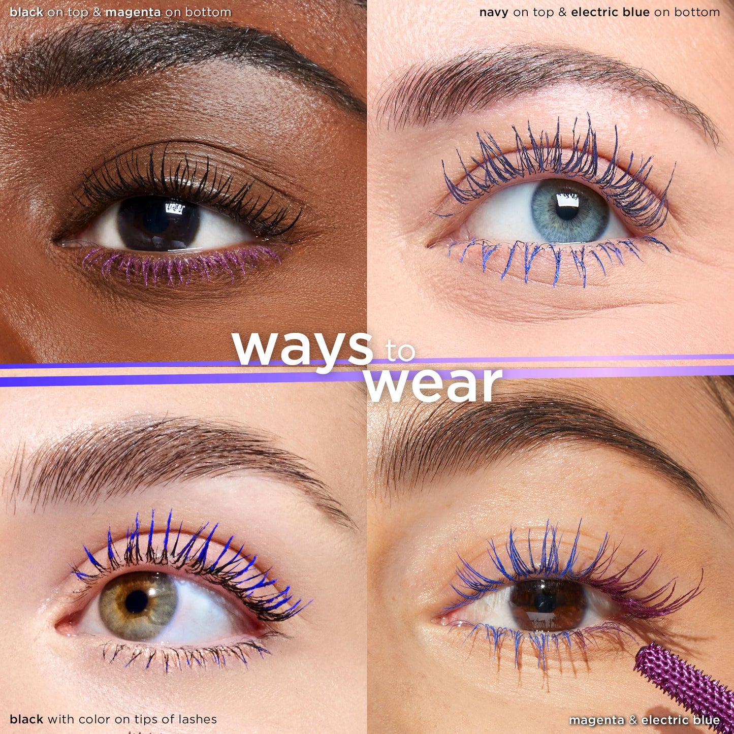 tarte tartelette tubing mascara – Lash Extensions in a Tube, Easy-to-Remove Eye Makeup, Clinically Proven to Volumize & Curl, 24Hr Smudge-Proof Longwear, Vegan & Cruelty-Free, full size, electric blue