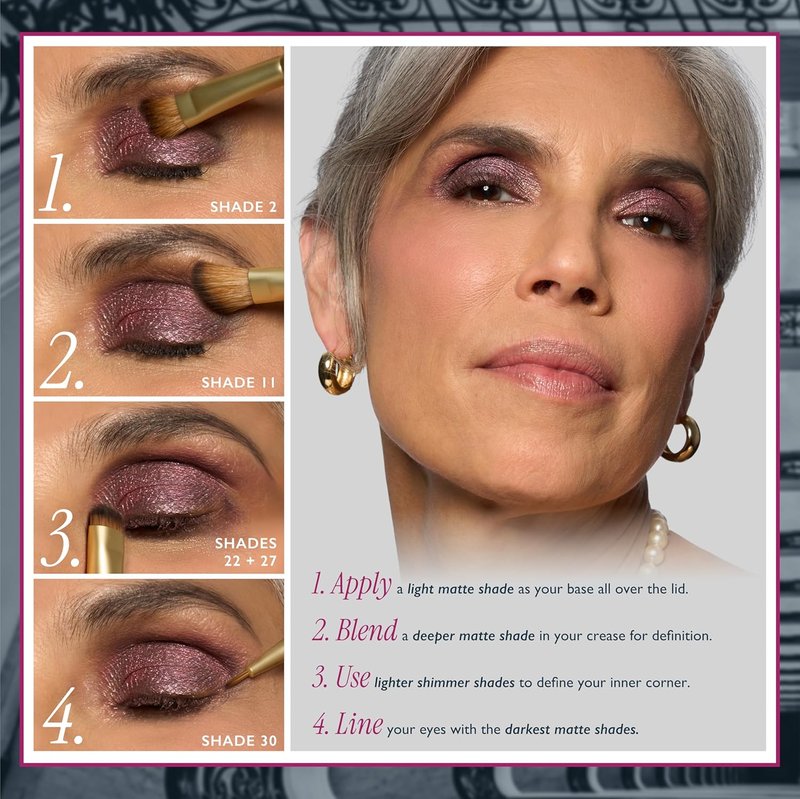 Laura Geller The Ultimate Palette - 31 Baked Eyeshadows with Matte & Shimmer Finishes | Classic & Marble Shades
