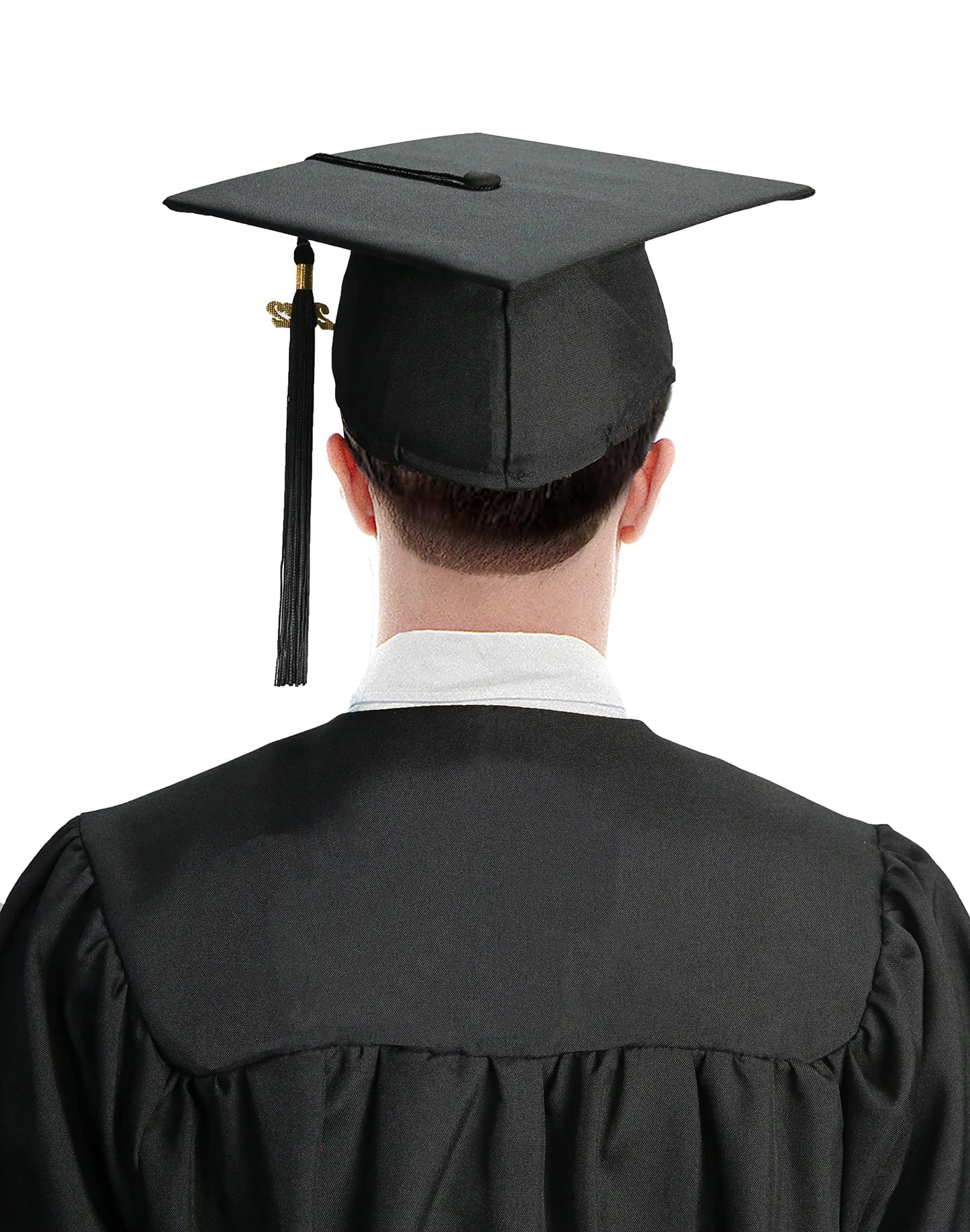 TngHui Unisex Adult Matte Graduation Cap with 2026 Tassel for High School and Bachelor Black