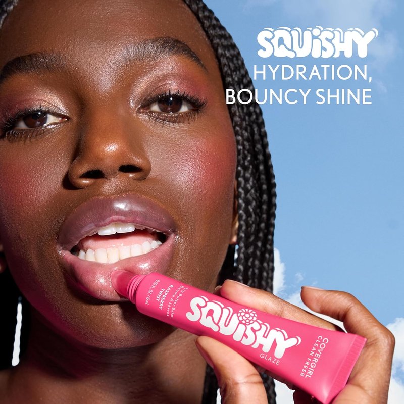 COVERGIRL Clean Fresh Lip Butter Balm - Flavored, Non-Sticky Formula with Vitamin E & Shea Butter | 100 Raspberry Twist