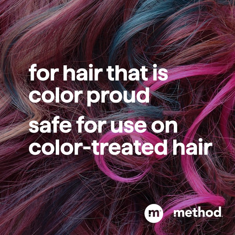 Method Color Protect Shampoo, Mindful Matcha – Safe for and Protects Color-Treated Hair, with Strengthening Peptide – Sulfate free, Paraben free & Silicone free – 14 oz