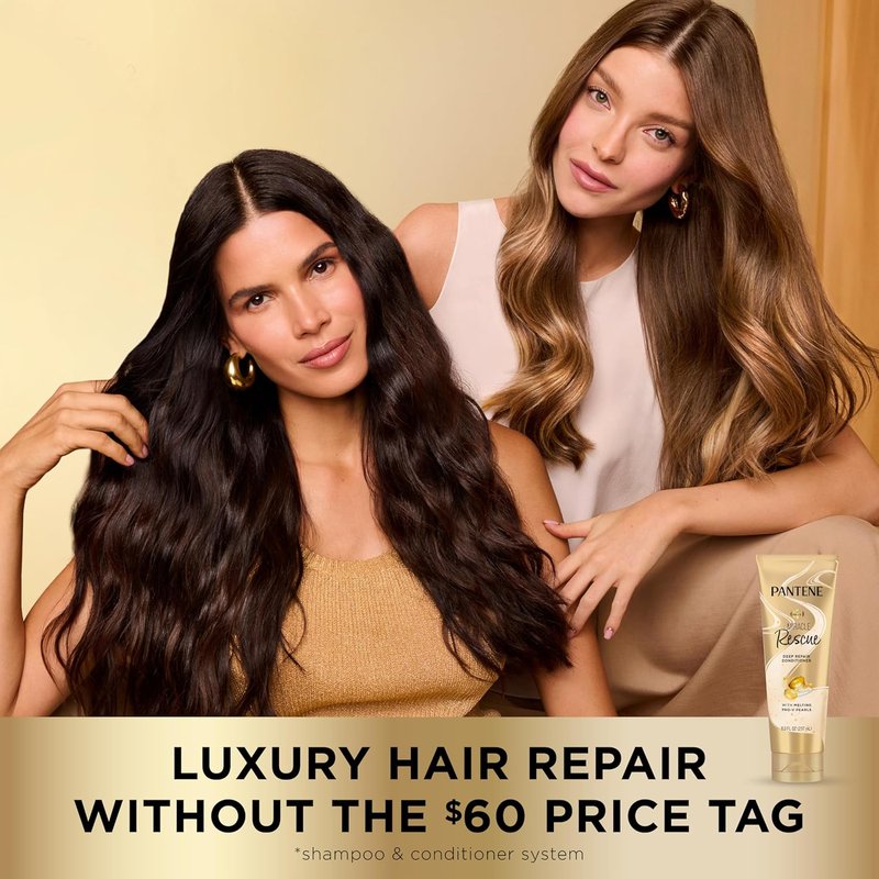 Pantene Miracle Rescue Deep Conditioner - Intense Moisture for Dry, Damaged Hair | 8 Oz
