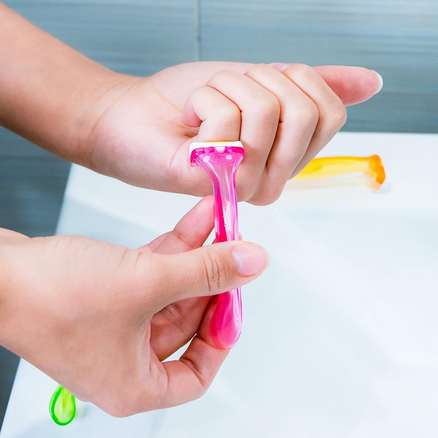 Tinkle Bikini Trimmer - 3 Disposable Razors with Moisture Strip for Sensitive Area Shaving | Spa Day Kit