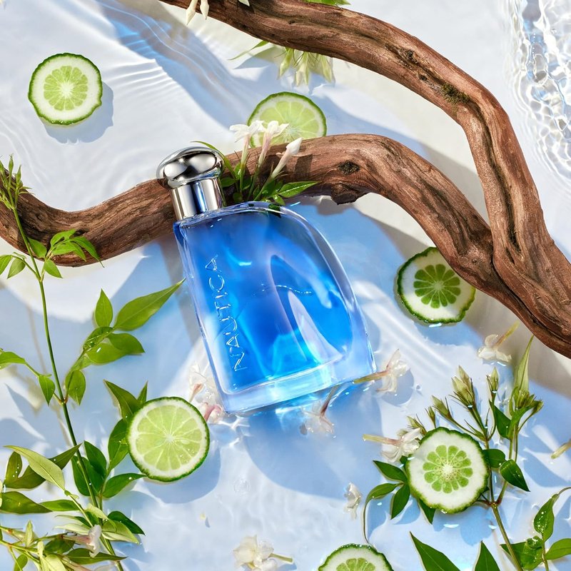 Nautica Blue Eau de Toilette - Men's Fragrance with Basil, Jasmine & Cedarwood | 3.4 fl oz Travel Size
