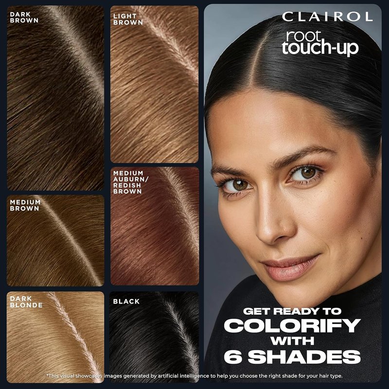Clairol Root Touch-Up Hair Color Gel - Blend Gray Hair Effortlessly | 4 Dark Brown | Pack of 2