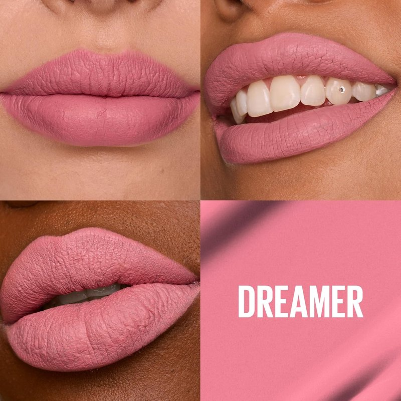 Maybelline Super Stay Matte Ink Liquid Lipstick - Long-Lasting High Impact Color, Dreamer Warm Pink, 1 Count