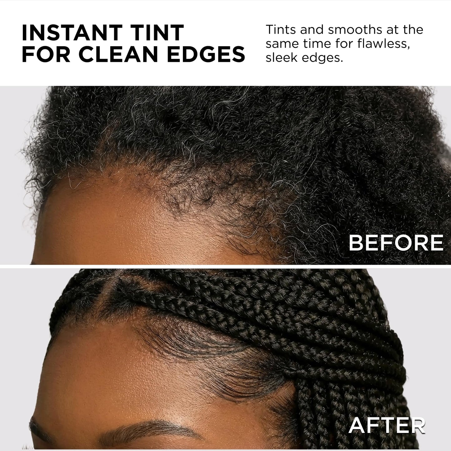 Style Factor EDGE BOOSTER HIDEOUT Water-Based Pomade | Strong Hold & Instant Gray Coverage | Slick Styling for Flyaways, Edges & Roots | High Shine Finish | Natural Black | 3.38 oz