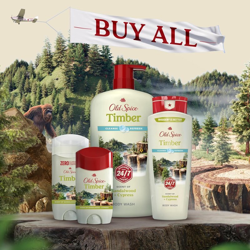 Old Spice Body Wash for Men - 24/7 Fresh Cleanse with Timber & Sandalwood Scent | 30 oz (Pack of 4)