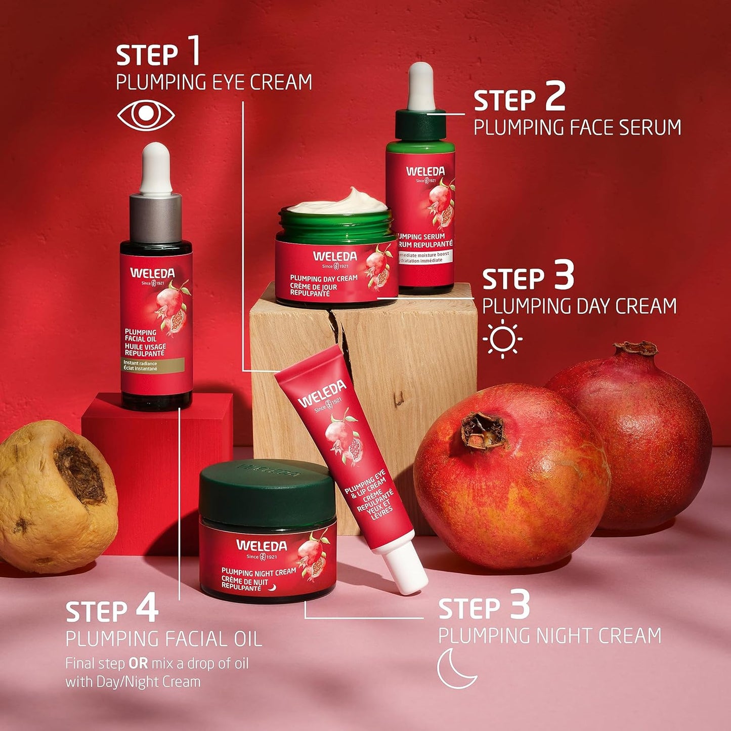 Weleda Plumping Night Cream - Plant-Rich Moisturizer with Pomegranate & Maca Root Peptides | 1.7 oz