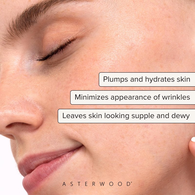 Asterwood Pure Hyaluronic Acid Serum for Face - Plumping, Anti-Aging, Hydrating - Fragrance-Free - 1 Fl Oz