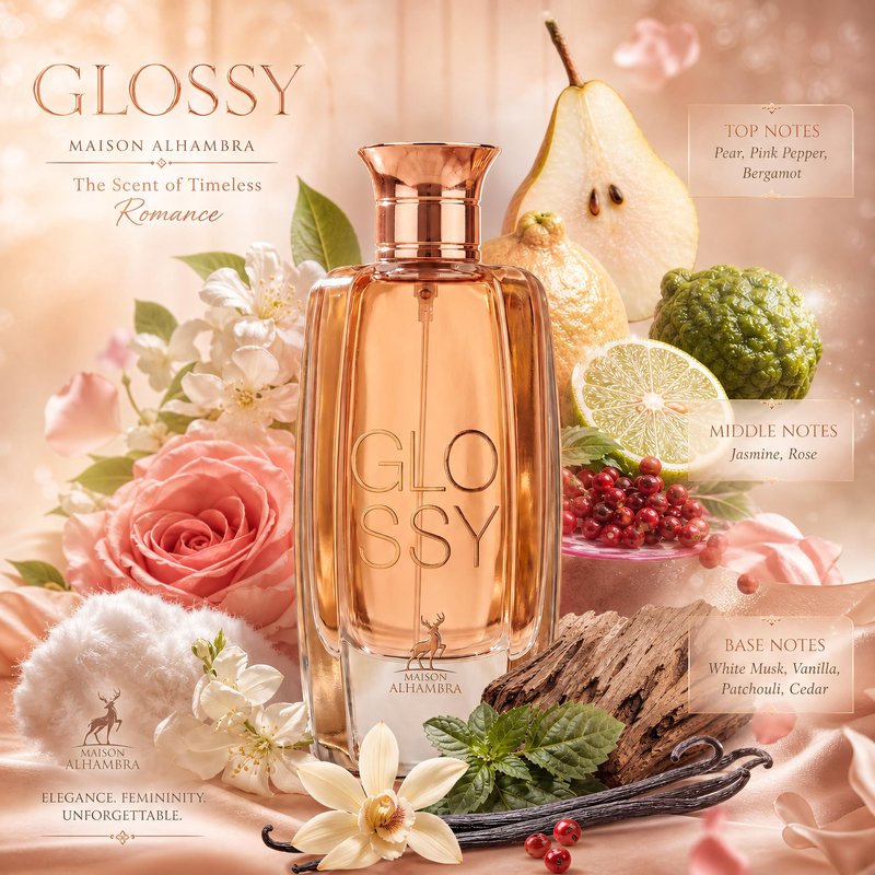 Glossy by Maison Alhambra for Women - 3.4 oz EDP Spray