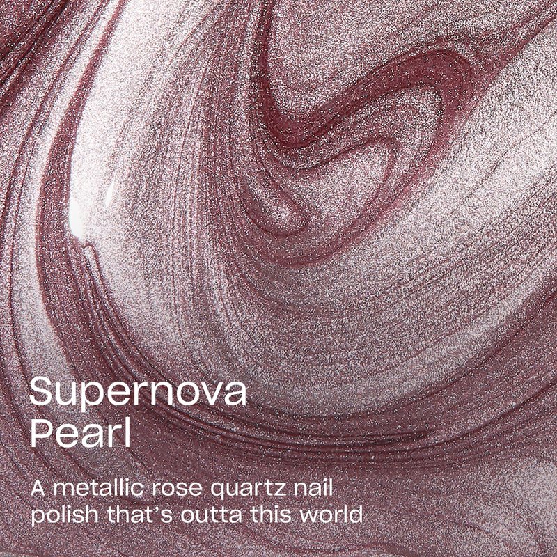 OPI Nail Lacquer Supernova Pearl | Opaque Bright Pink Metallic Chip Resistant Nail Polish | Metallic Mega Mix Collection