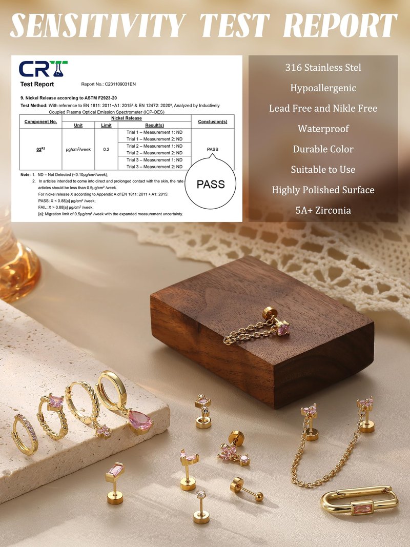 Sanfenly Stud Earrings Small Gold Hoop Earrings Set for Women Flat Back Earring Hypoallergenic Cartilage Earring Lightweight Dainty 14K Gold Stud Earrings for Multiple Piercing Set (Single 13 PCS)