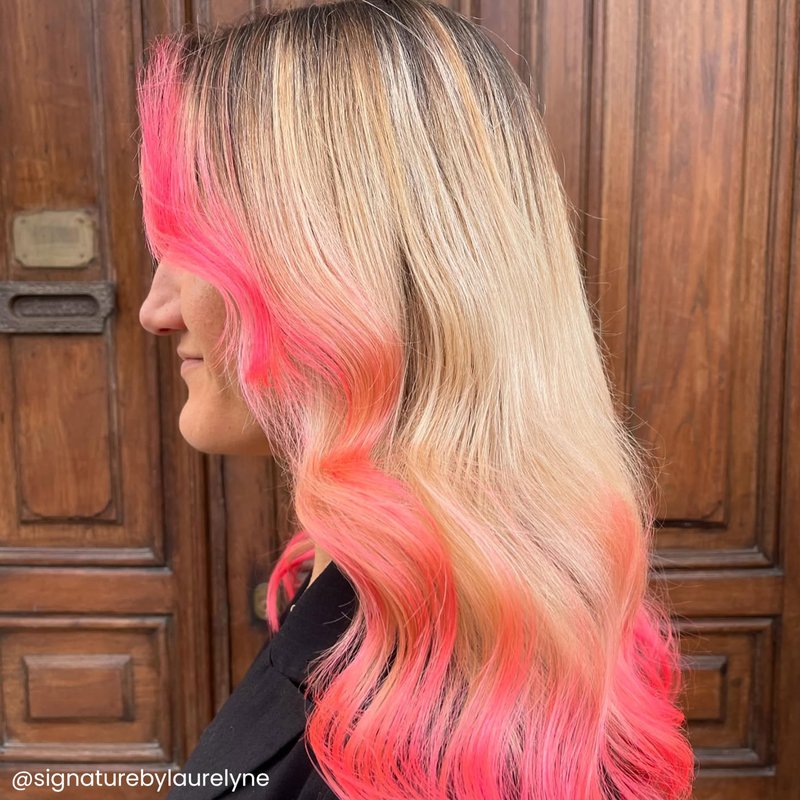 Arctic Fox Semi-Permanent Hair Dye, Vegan & Cruelty-Free, UV Reactive Neon Pink, Electric Paradise, Long Lasting, Conditioning, Ammonia Free, For All Hair Types, 8 Fl Oz (Pack of 2)