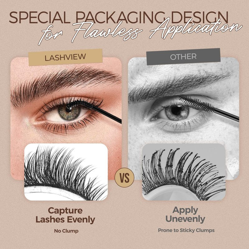 LASHVIEW Lash Bond and Seal Cluster Lash Glue for Sensitive Eyes, Super Strong Hold 7Day+ DIY Lash Extension Glue, Waterproof, Latex Free