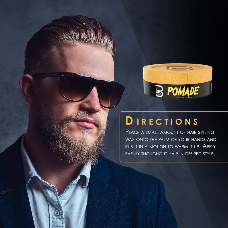 L3 Level 3 Pomade - Long-Lasting Hold for Enhanced Hair Strength and Volume