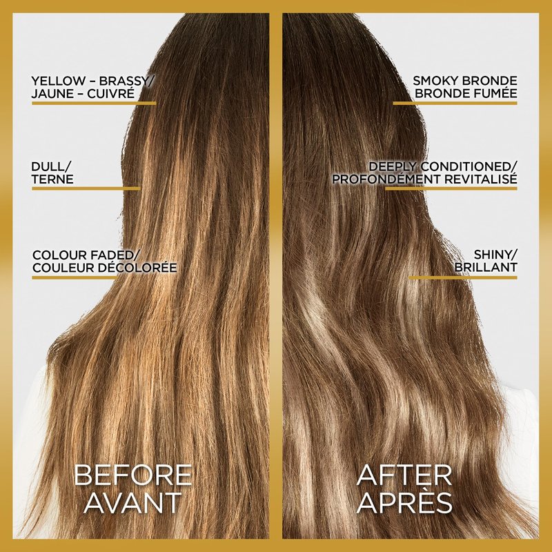 L'Oreal Paris Le Color Gloss One Step In-Shower Toning Hair Gloss, Neutralizes Brass, Conditions & Boosts Shine, Smoky Bronde, 4 Ounce