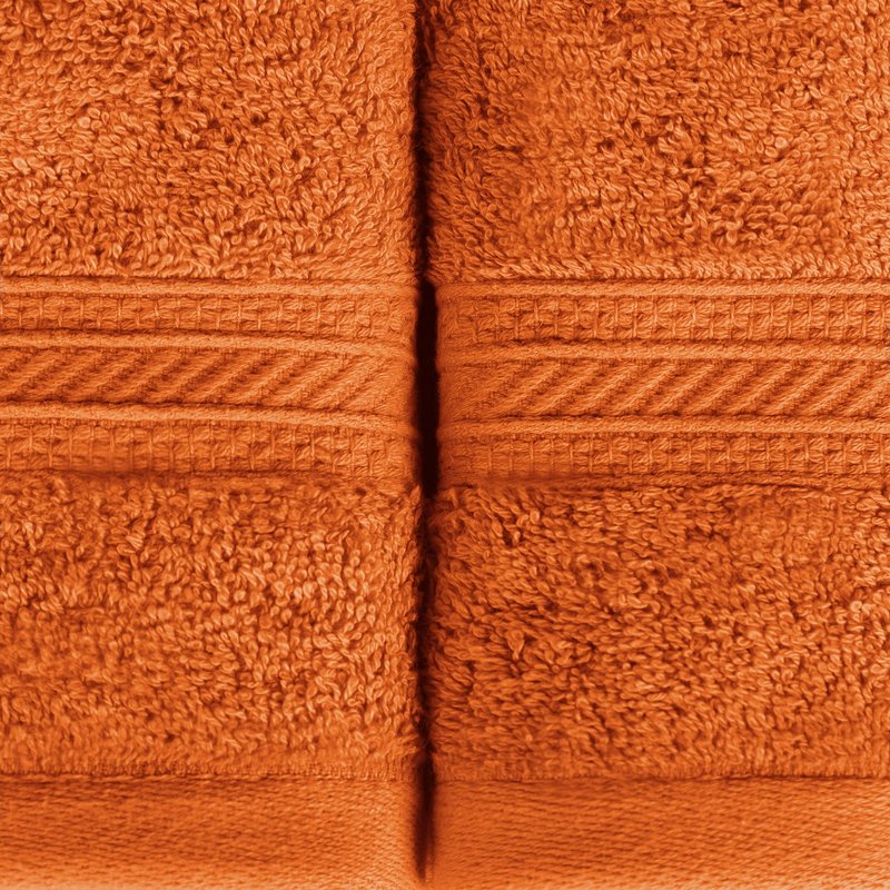 Superior Long Staple 100% Combed Cotton 700GSM 8-Piece Solid Towel Set for Bathroom, Shower-Super Soft, Plush, Assorted 8-Piece Towels, 4 Face/Washcloths, 2 Hand Towels, 2 Bath Towels, Sandstone