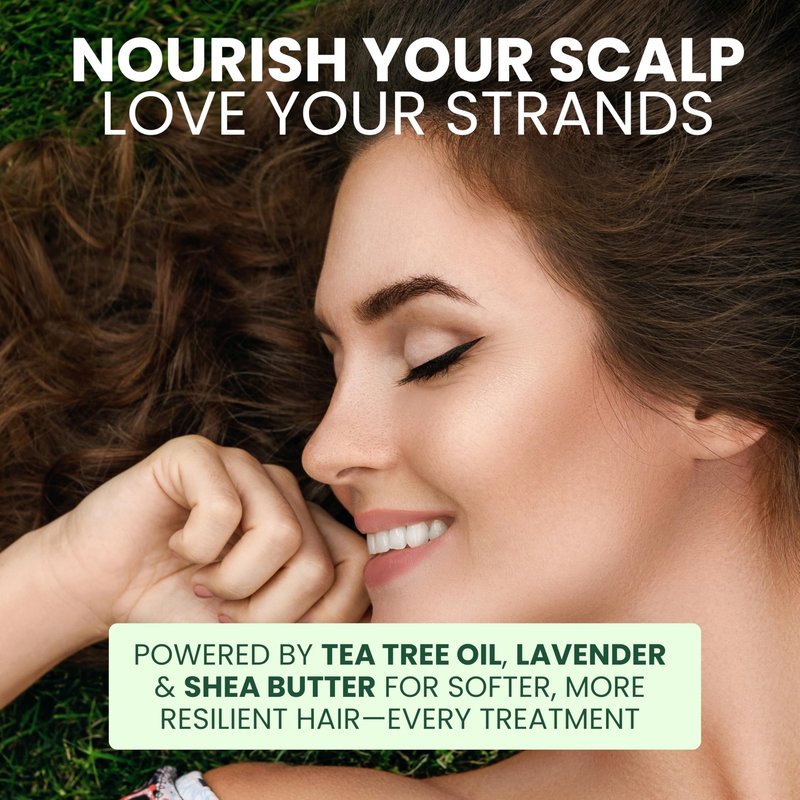 KESMEDIK Tea Tree Hair Mask with Rosemary & Lavender, Deep Conditioning Treatment for Dry, Damaged, Coarse Hair, Hydrating Hair Mask with Itchy Scalp Relief, Men & Women, Sulfate-Free