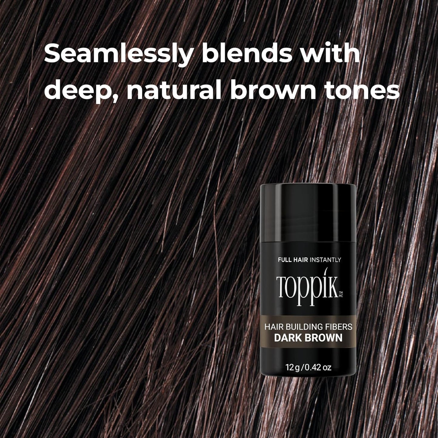 Toppik Hair Building Fibers - Instantly Thicker & Fuller Hair | 9 Shades & 4 Size Options
