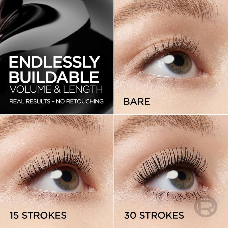 L'Oreal Paris Paradise Mascara - Volumizing & Lengthening, Clump Resistant | Washable Black, 0.33 Fl Oz