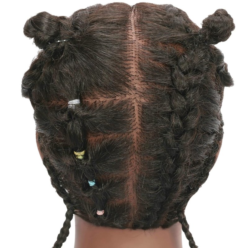 Skiennix Kinky Curly 100% Real Human Hair Mannequin Head - Ideal for Afro Cosmetology & Styling