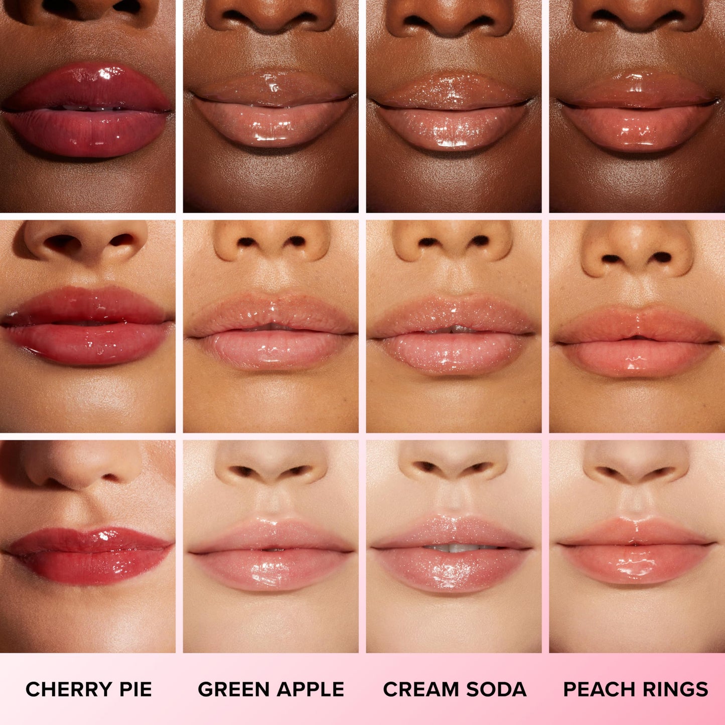Too Faced Kissing Jelly Lip Oil + Gloss | Hydrating Lip Serum Treatment with Jojoba Oil for Instant Moisture and Glossy Shine, 0.15 Fl Oz, Birthday Kiss