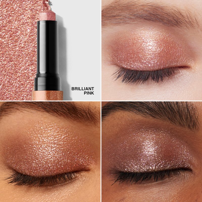 Bobbi Brown Crystal Eyes Shadow Stick | Water-Based Gel Sparkle Eyeshadow | Buildable Shimmer Eye Shadow Stick that Wears for 12 Hours, Brilliant Pink, 0.07 Ounce