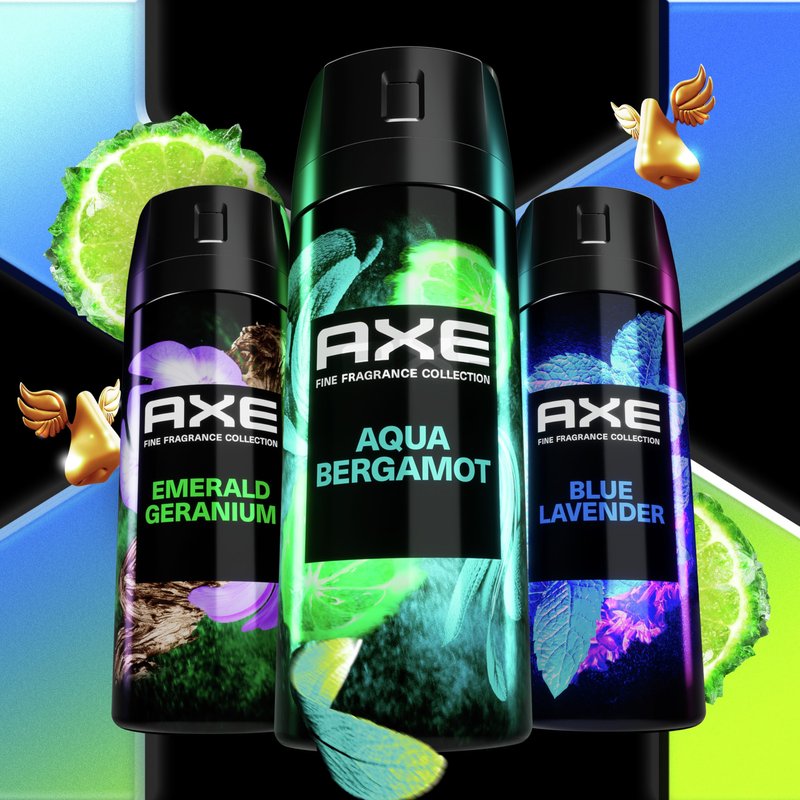 AXE Fine Fragrance Collection Premium Deodorant Body Spray for Men Aqua Bergamot with 72H Odor Protection and Freshness Infused with Aqua, Bergamot, and Sage Essential Oils 4 oz