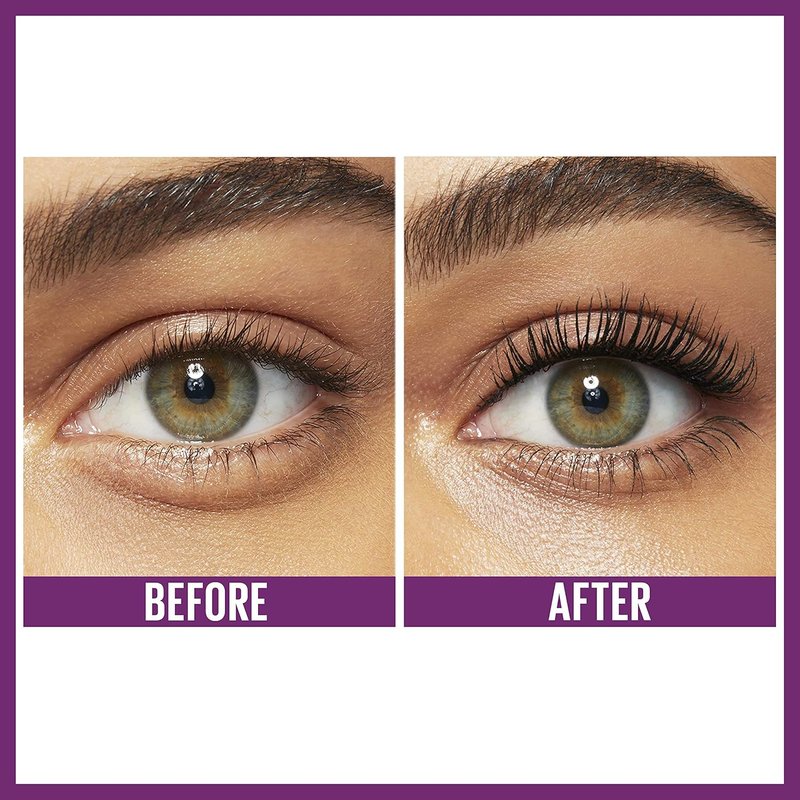 Maybelline The Falsies Lash Lift Mascara - Volumizing & Lengthening | Blackest Black, 1 Count
