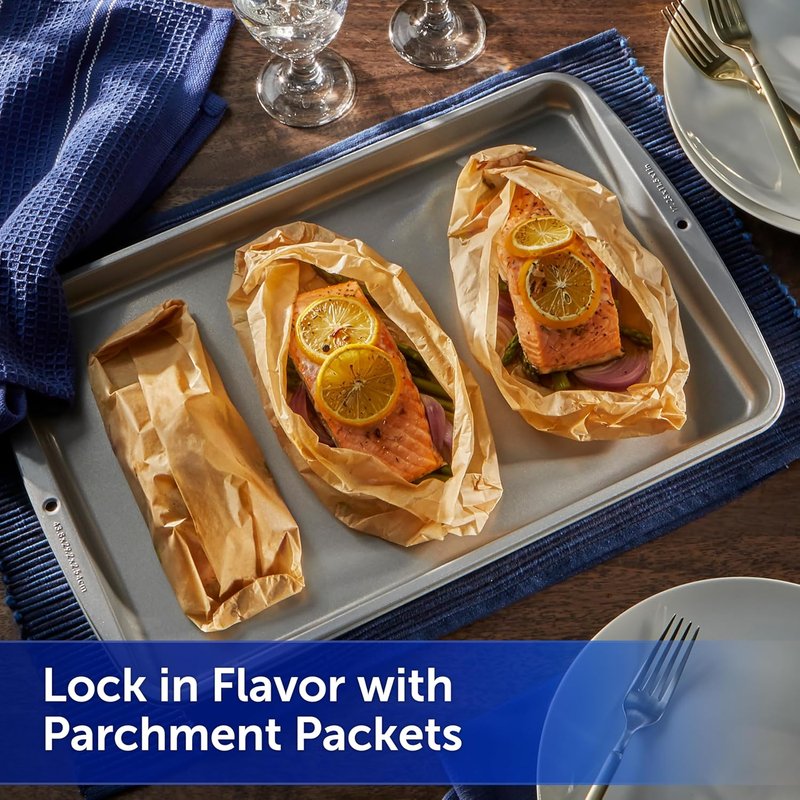 Reynolds Kitchens Unbleached Parchment Paper Roll - Non-Stick & Oven Safe up to 425°F | 45 ft x 12 in