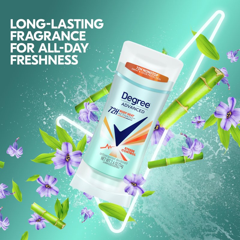 Degree Antiperspirant Deodorant Bundle with 72-Hour 2.6 oz Stress Control and Advanced Protection Sheer Powder