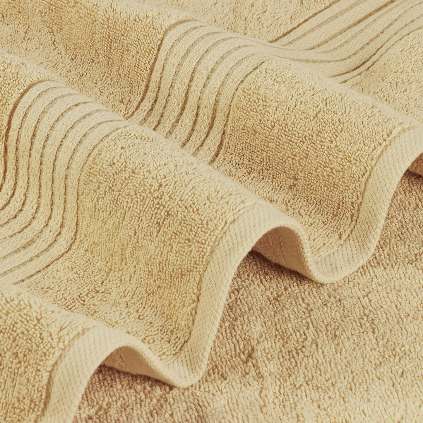 Utopia Towels Luxurious Bath Towels Set, 27 x 54 Inches 100% Ring Spun Cotton, 4 Pack Beige