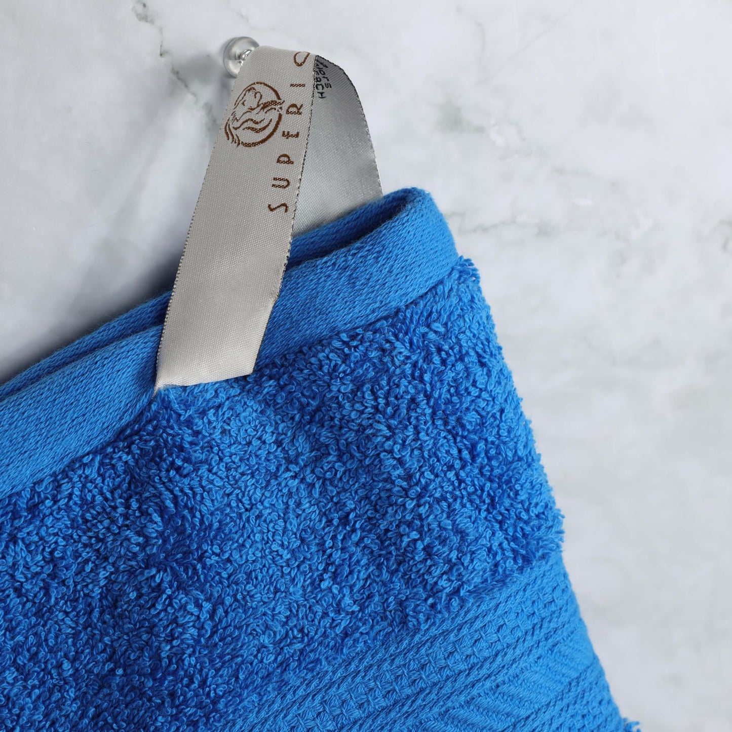 Superior Long Staple 100% Combed Cotton 700GSM 8-Piece Solid Towel Set for Bathroom, Shower-Super Soft, Plush, Assorted 8-Piece Towels, 4 Face/Washcloths, 2 Hand Towels, 2 Bath Towels, Allure