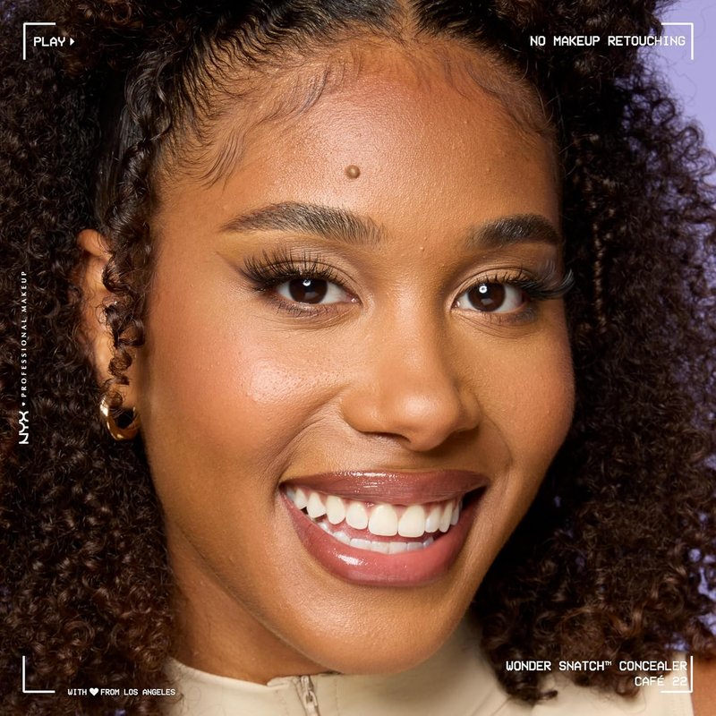 NYX Wonder Snatch Concealer - Brightening Full Coverage Makeup, 24HR Wear | Vegan & Cruelty-Free - Cafe