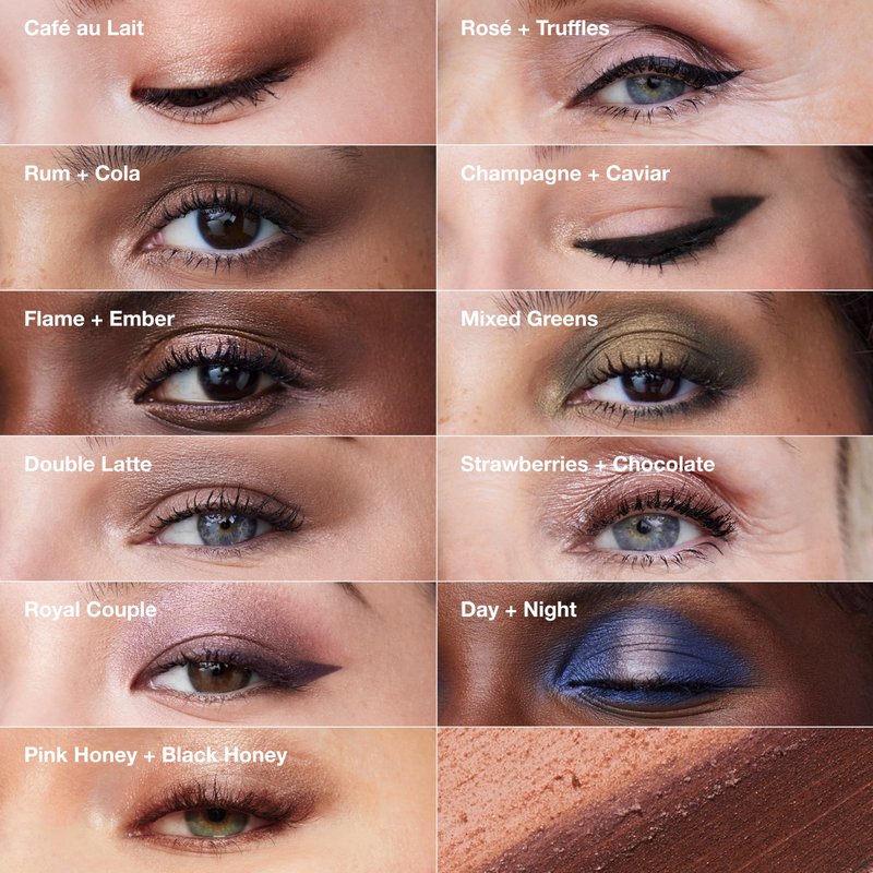 Clinique High Impact Shadow Play Shadow + Definer | Crease Proof, Water Resistant + Safe For Sensitive Eyes | 11 Shades, Black Honey/Pink Honey