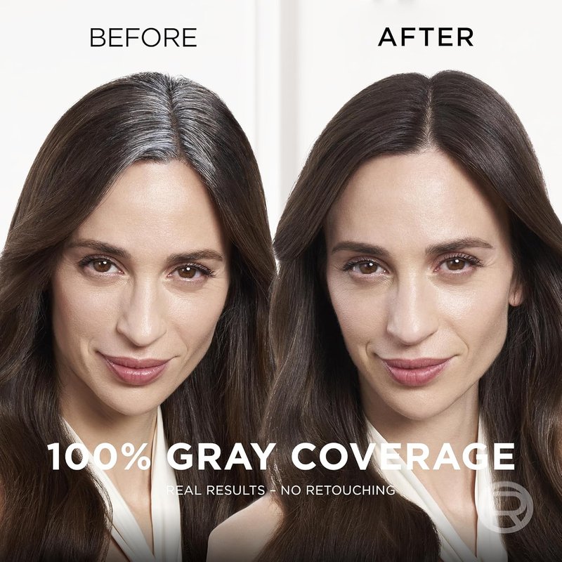 L'Oreal Paris Magic Root Cover Up - 100% Gray Hair Coverage, Lightweight & Transfer-Resistant, Red, 2 oz (2 Count)