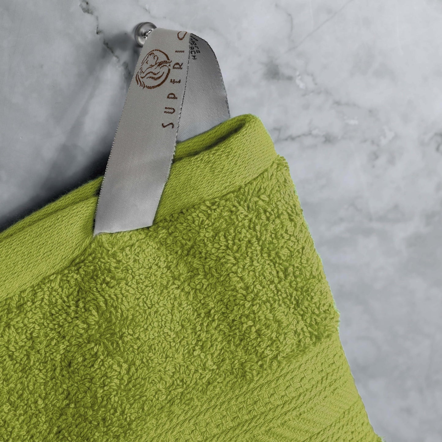 Superior Long Staple 100% Combed Cotton 700GSM Solid Highly-Absorbent 4-Piece Bath Towel Set for Bathroom, Shower, Kitchen-Super Soft, Plush, Highly Absorbent, Assorted 4-Piece Towels, Green Essence