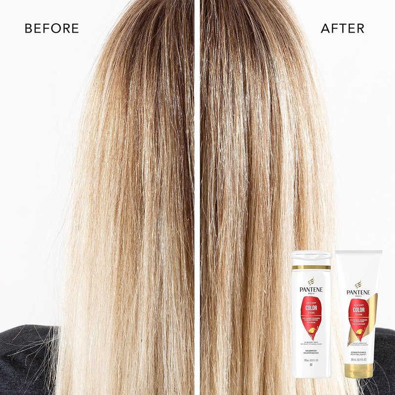Pantene Radiant Color Shine Shampoo, Conditioner & Treatment Set | Safe for Color-Treated Hair