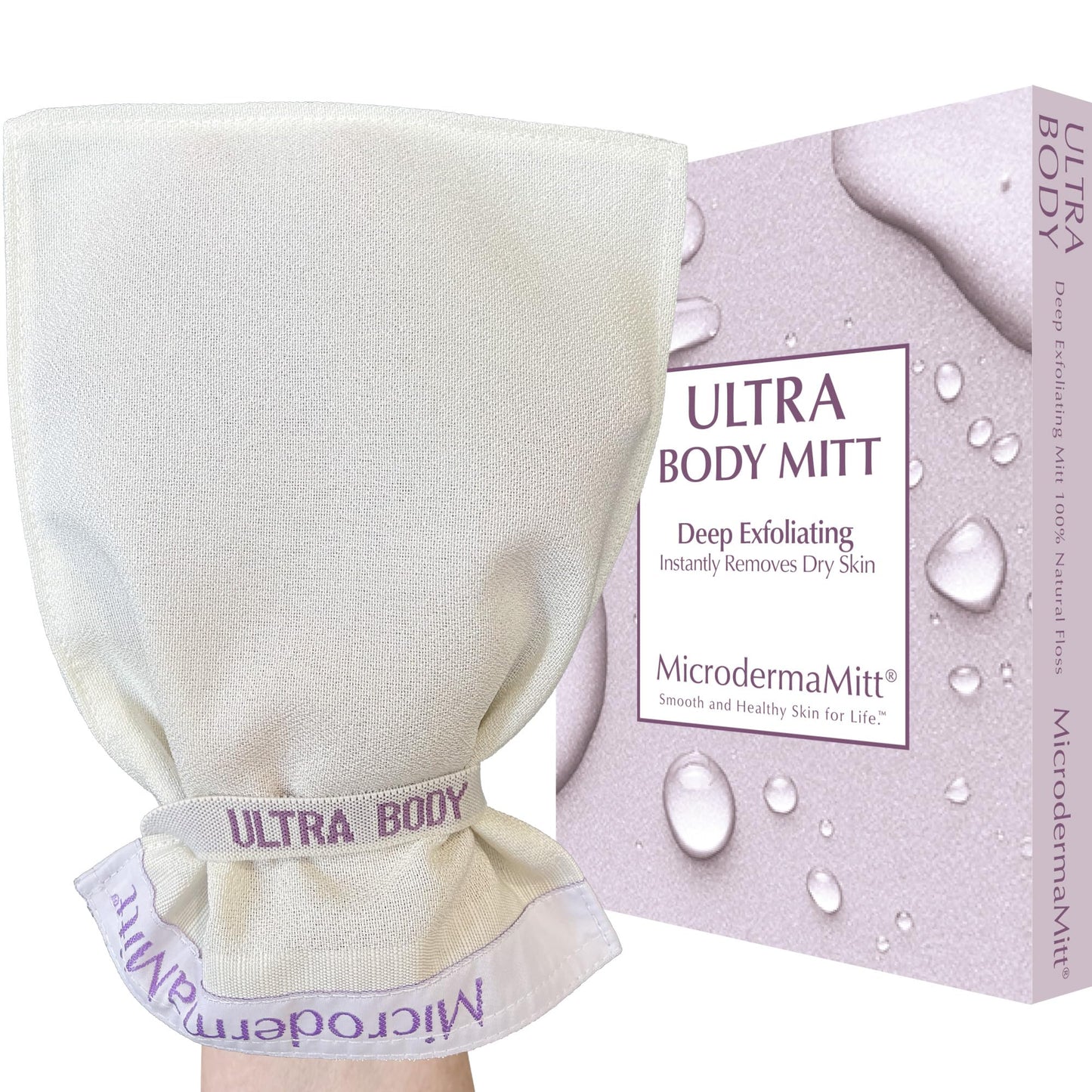 ULTRA Deep Exfoliating Mitt for Body - Premium Turkish Kessa Exfoliating Body Scrubber Glove – Keratosis Pilaris Treatment Exfoliator, Strawberry Skin, Ingrown Hair for Ultra Smooth Skin