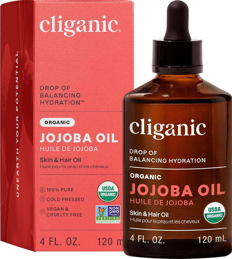 Organic Jojoba Oil - 100% Pure Cold Pressed Moisturizer for Face, Hair, Skin & Nails | 4oz