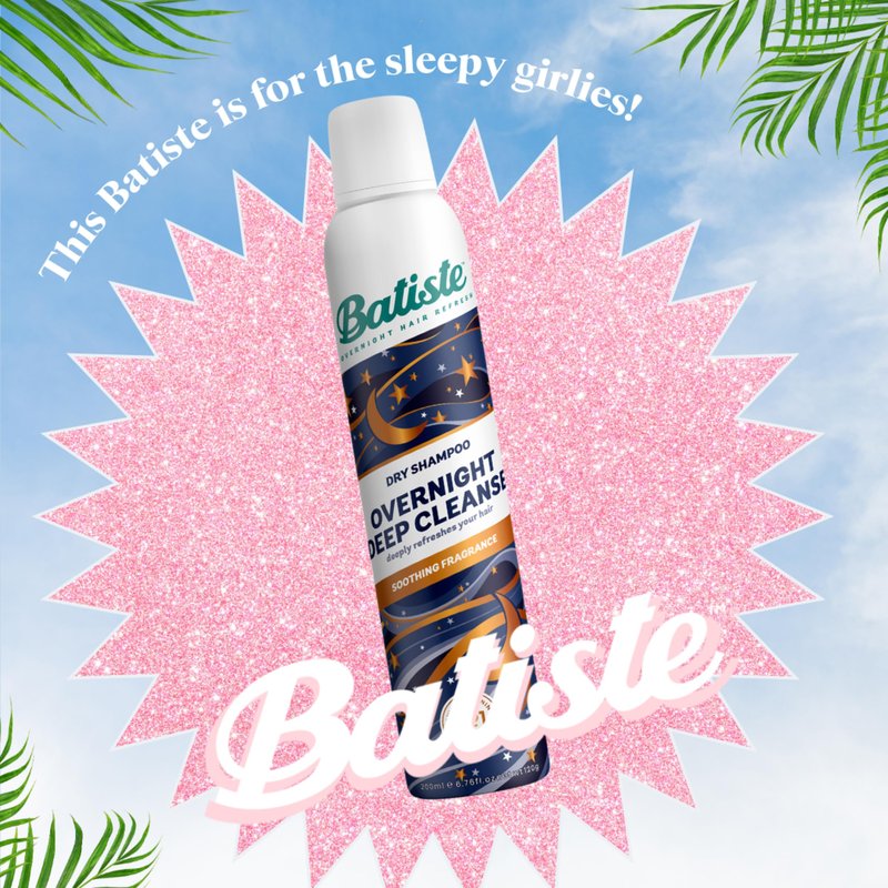 Batiste Overnight Deep Cleanse Dry Shampoo, Wake up to Beautiful Hair by Preventing Oil Build-up, 3.81 oz