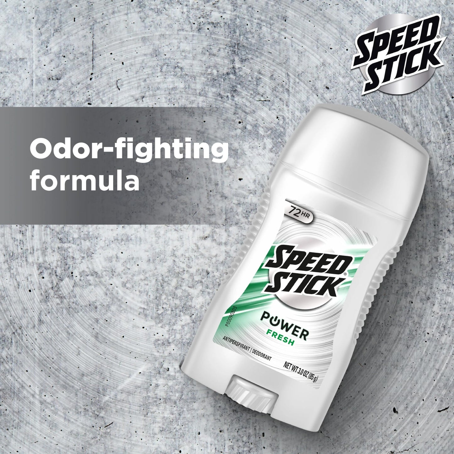 Speed Stick Power Antiperspirant Deodorant for Men, 72 HR Sweat & Odor Protection, Fresh Scent, 3.0 oz Stick (4 Pack)